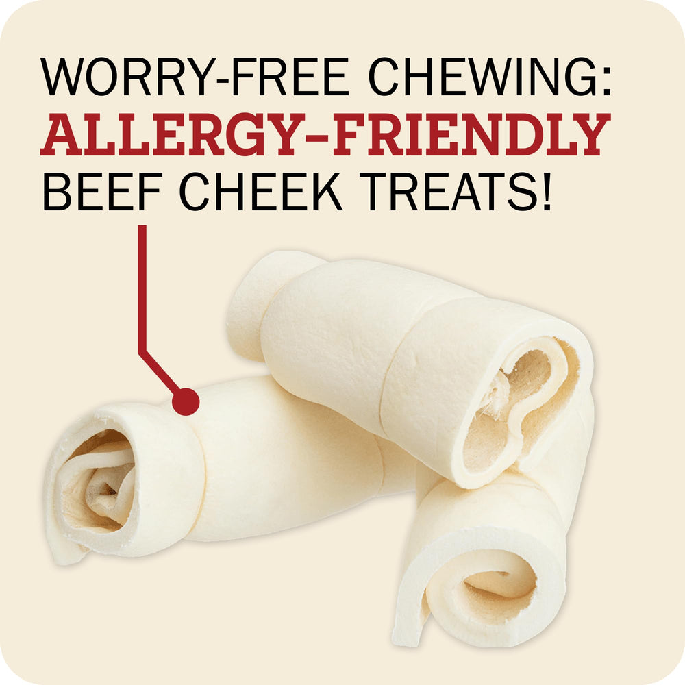 Redbarn product label showing single-ingredient beef cheek clarity