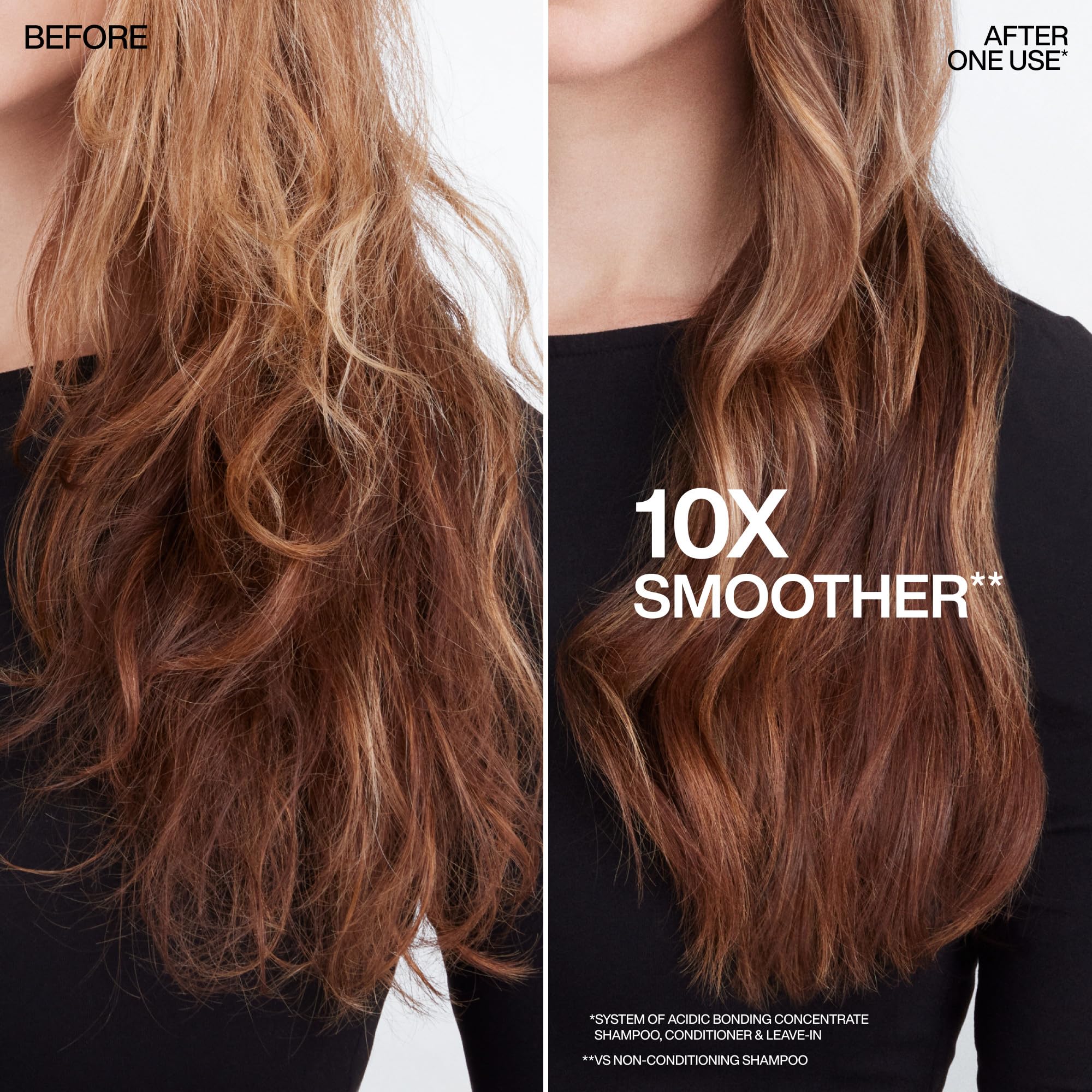 Applying Redken to mid-lengths demonstrates targeted bond repair and smoothing