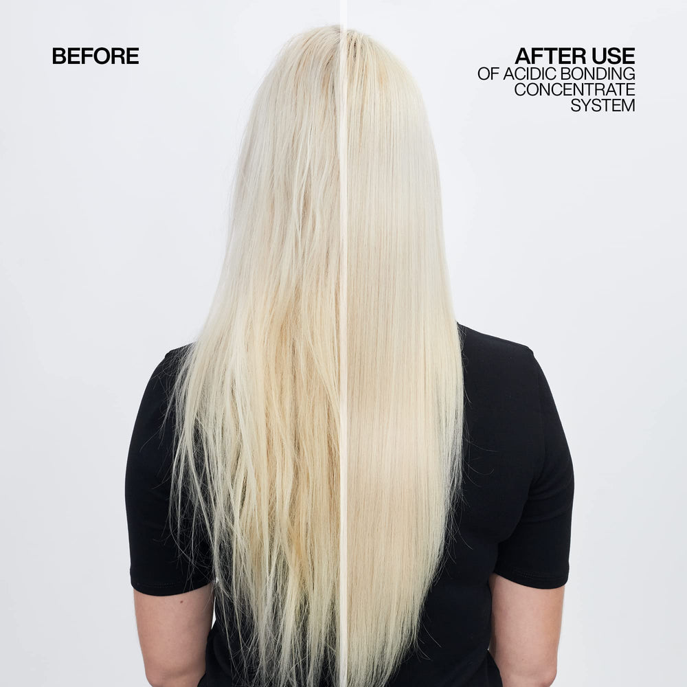 redken before and after hair photo showing reduced breakage evidence