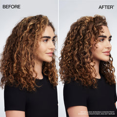 Redken creamy conditioner texture close-up demonstrating concentrated coverage