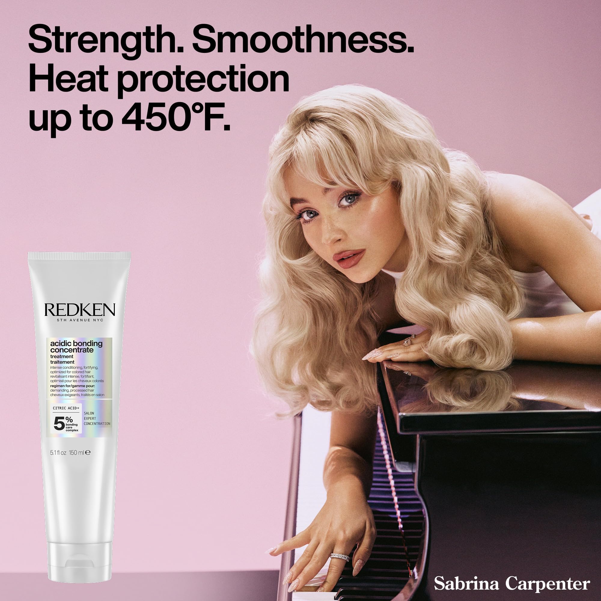 Side-by-side ends comparison with Redken showing reduced split ends visibly