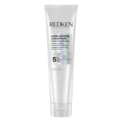 Redken front bottle view showing leave-in conditioner and its restorative benefit