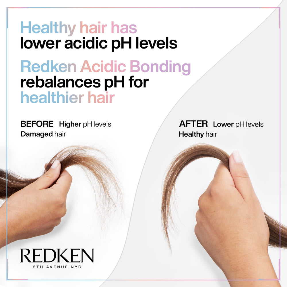 redken label close-up highlighting ingredients and bonding complex