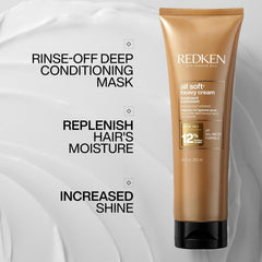 Redken cream texture close-up showing rich formula for deep hydration benefit