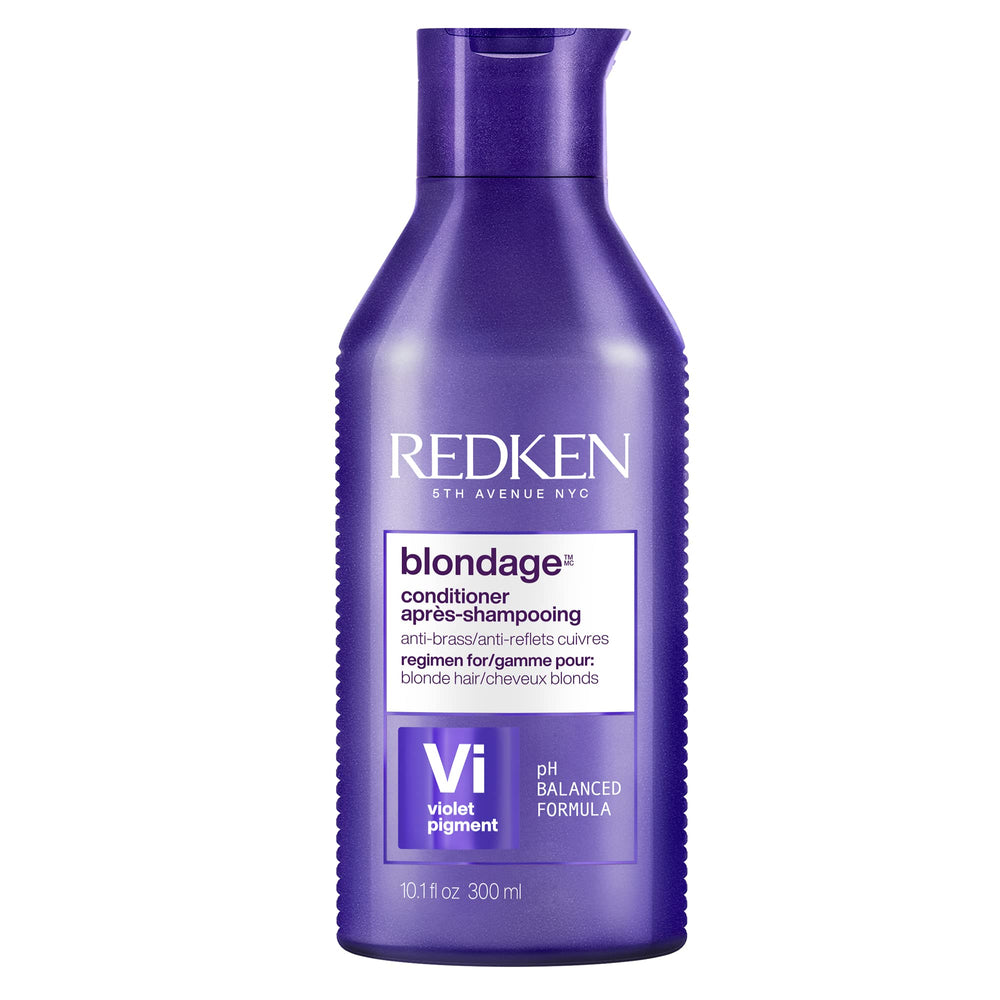 Redken Blondage bottle front view showing label and cool-toning benefit
