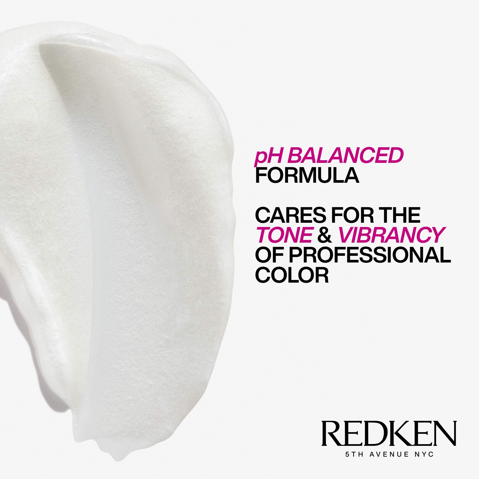 Redken bottle placed with salon tools showing professional-quality color-care benefit