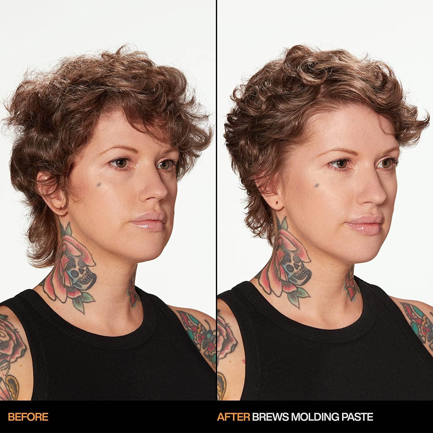 Redken Brews close-up paste texture highlighting moldable, firm consistency