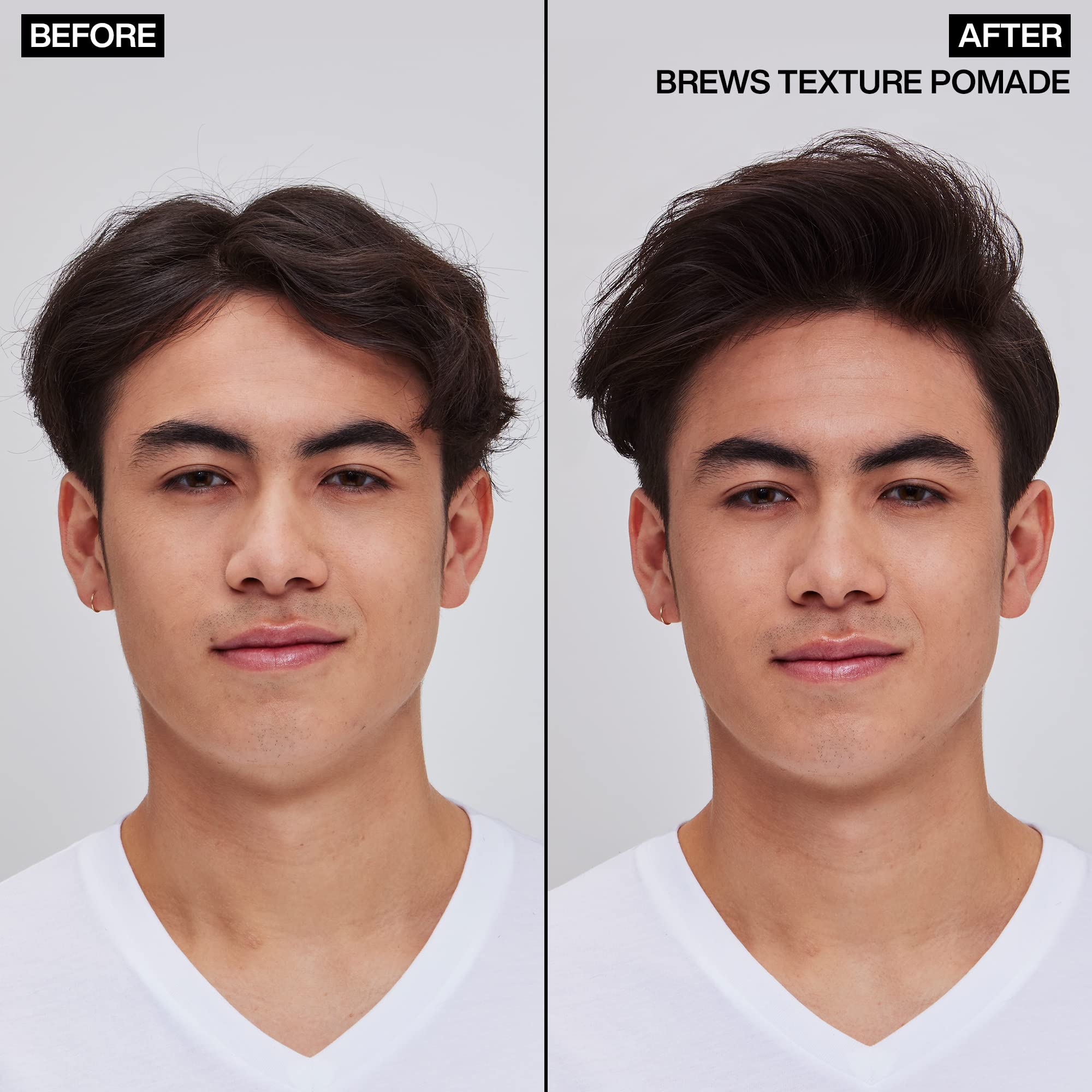 Redken Brews scoop on fingers demonstrating easy application benefit