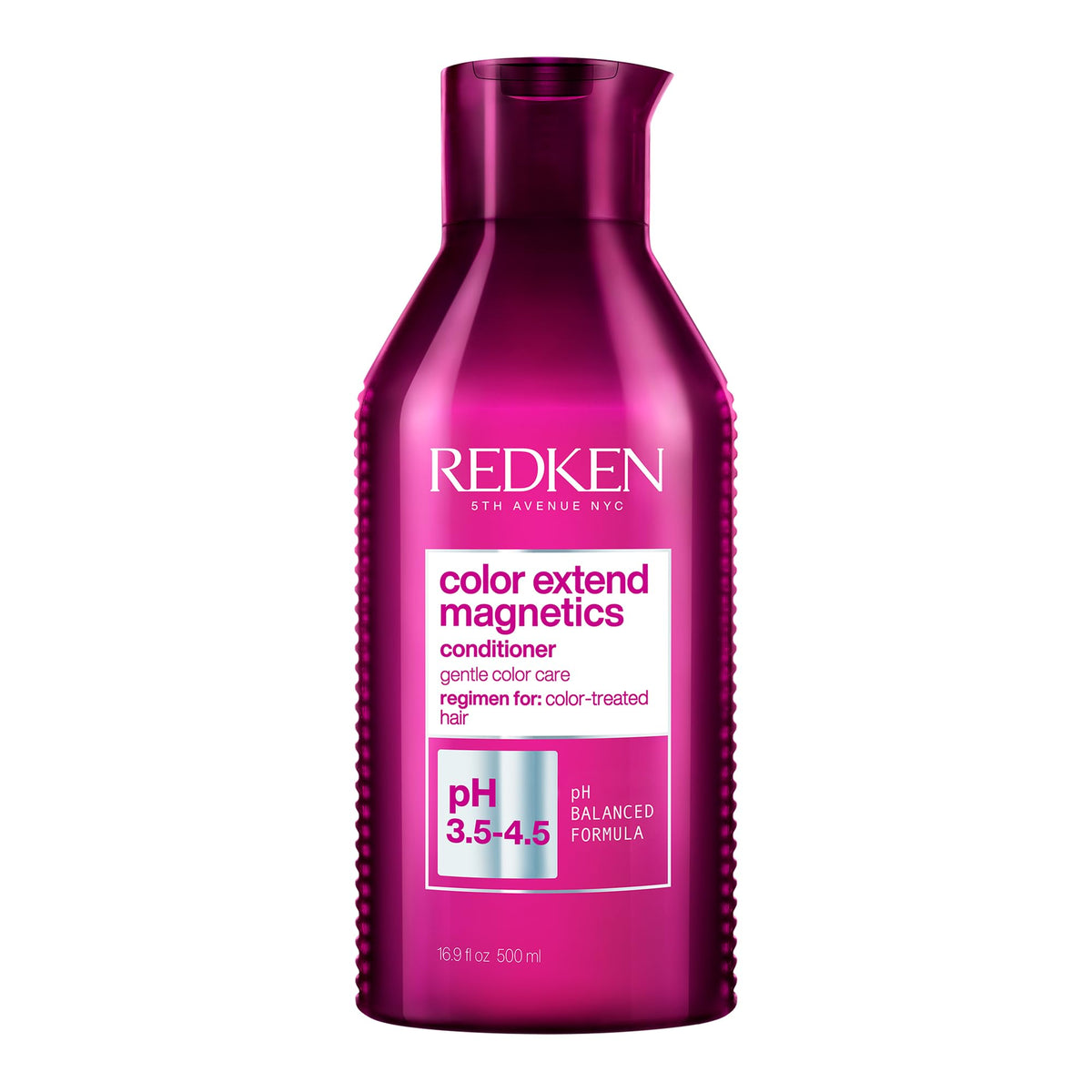 Redken Color Extend Magnetics conditioner front view showing size and benefit of color protection