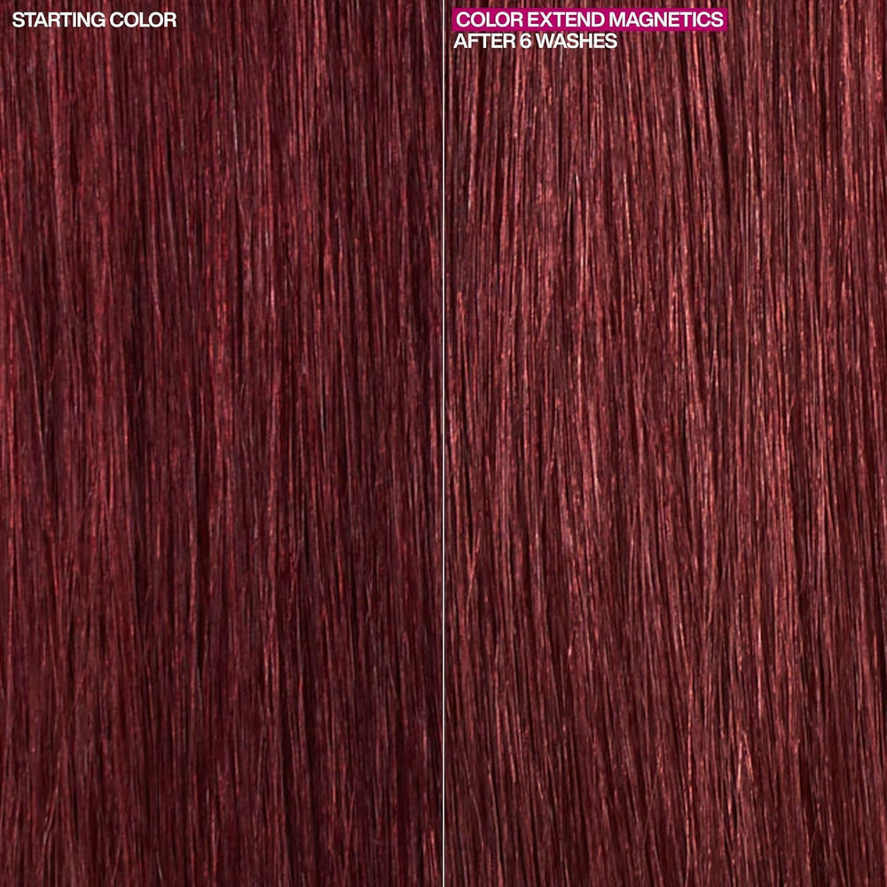 Redken shampoo in shower being massaged into hair showing color care