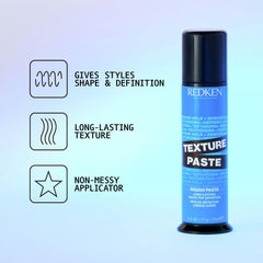 Redken open jar texture close-up displaying matte paste for styling control