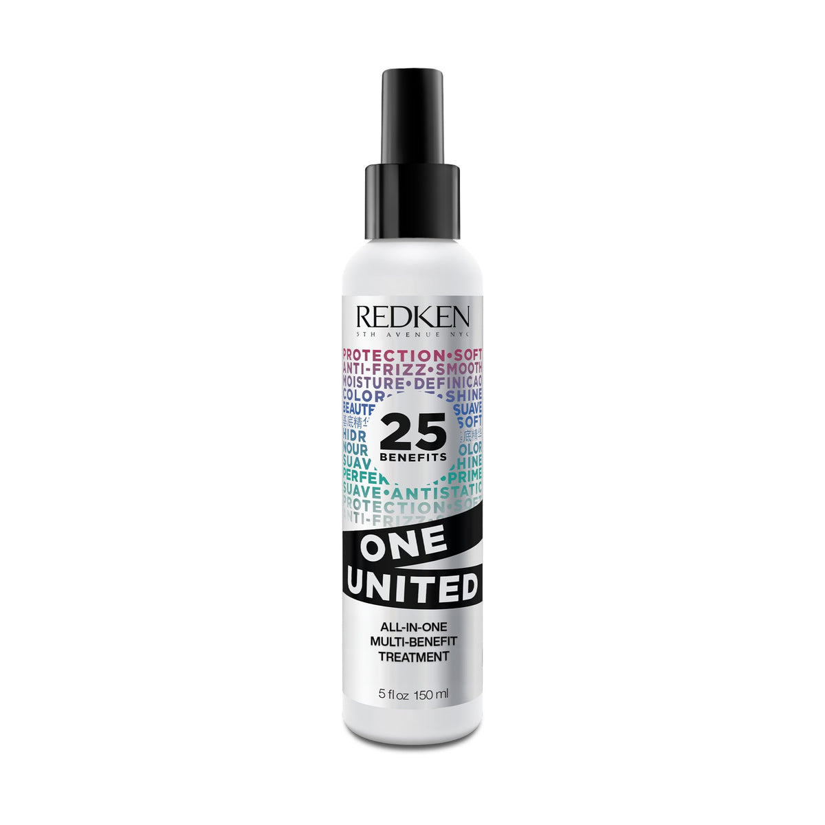 Redken One United front bottle view showing label and benefits