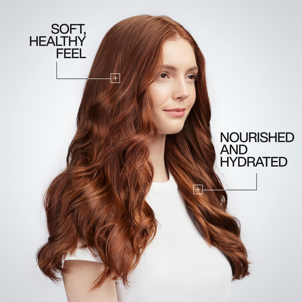 Stylist using Redken One United in a salon for styling protection