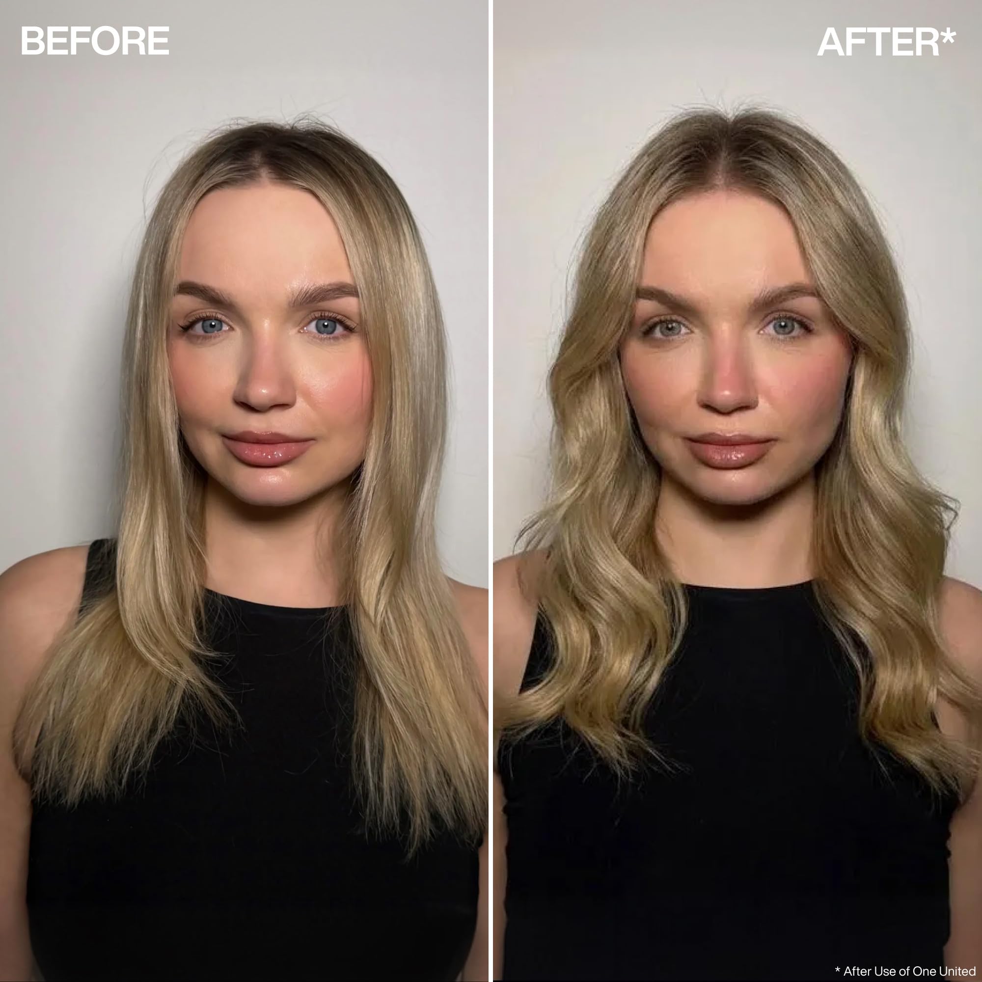 Creamy texture of Redken One United highlighting lightweight finish