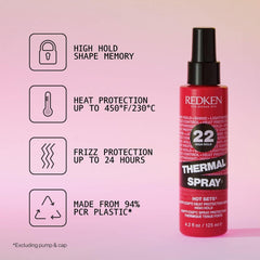 Redken spray nozzle detail illustrating precise application and control