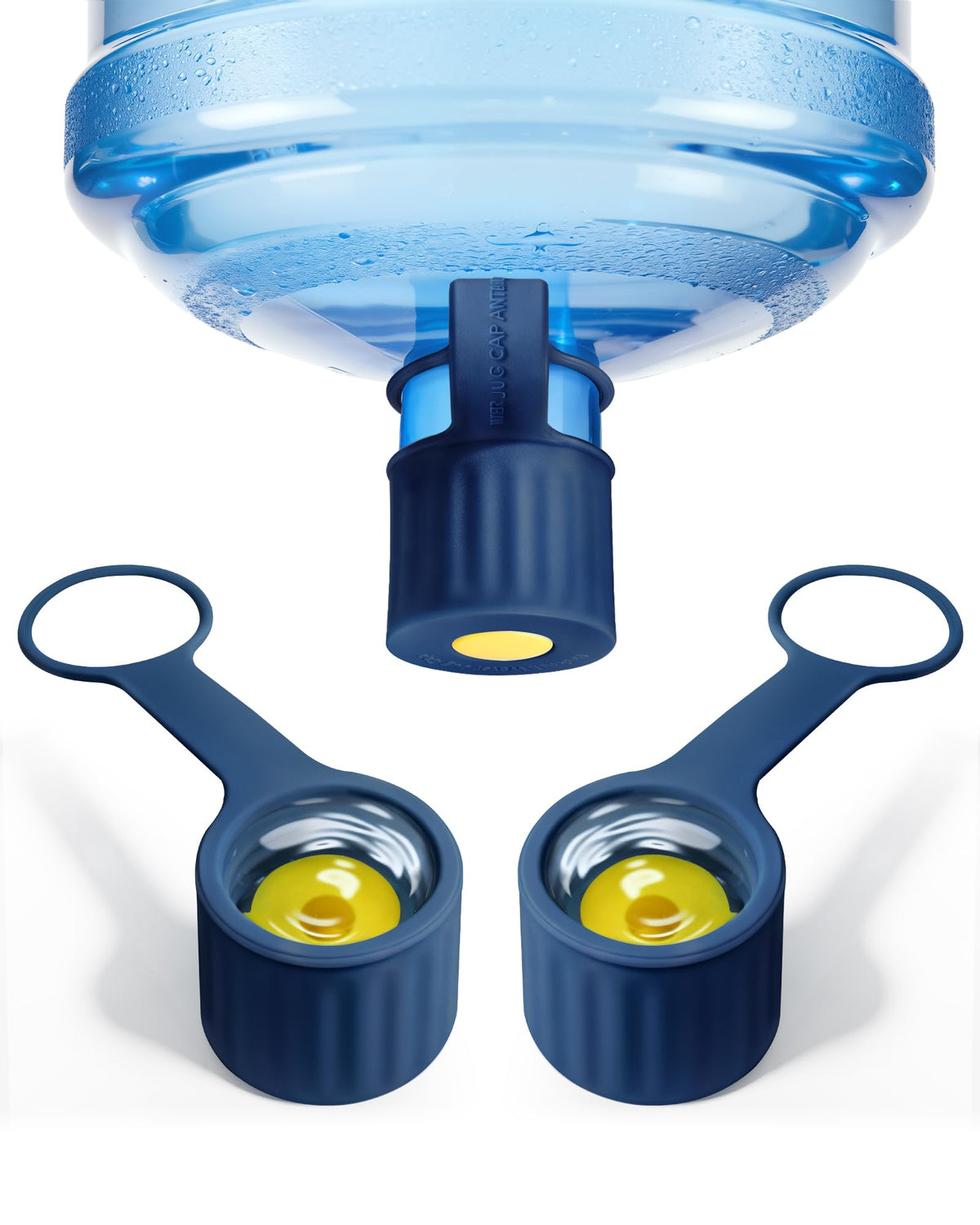 Redsack front packaging showing three silicone jug caps, durable and reusable
