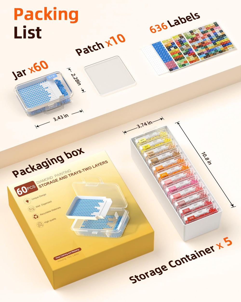 Redtwo lifestyle craft station displaying organized containers for efficient workflow benefit