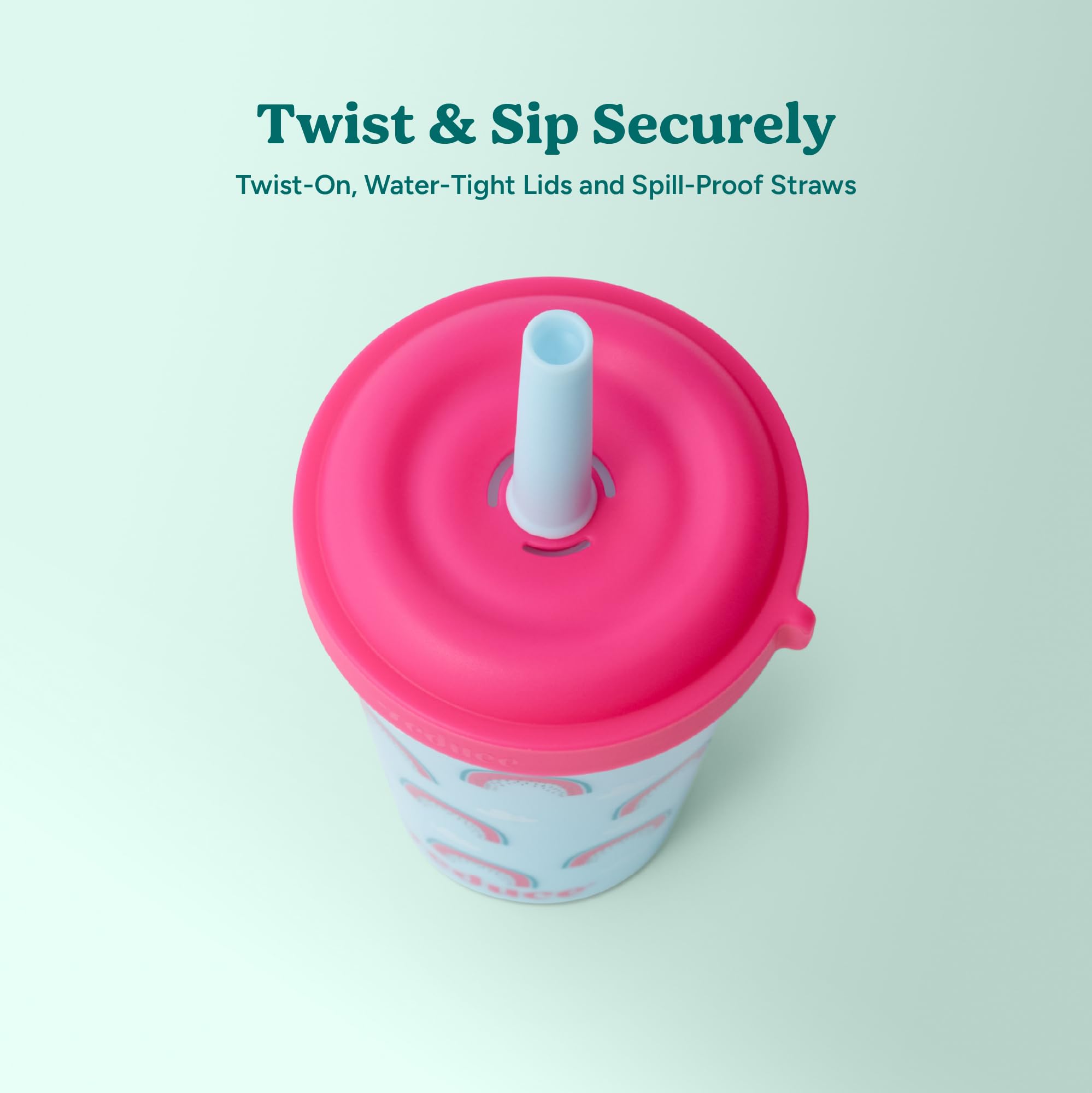 REDUCE child holding a tumbler demonstrating comfortable grip and safety