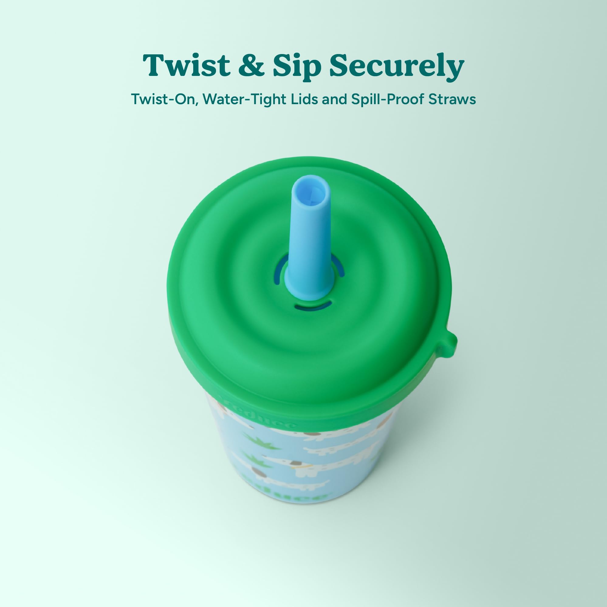 REDUCE GoGo's child holding cup showing easy-grip comfort for kids