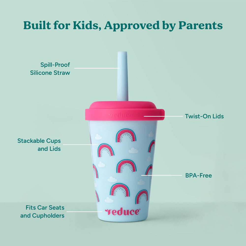 REDUCE tumbler seated in a car cupholder for travel convenience