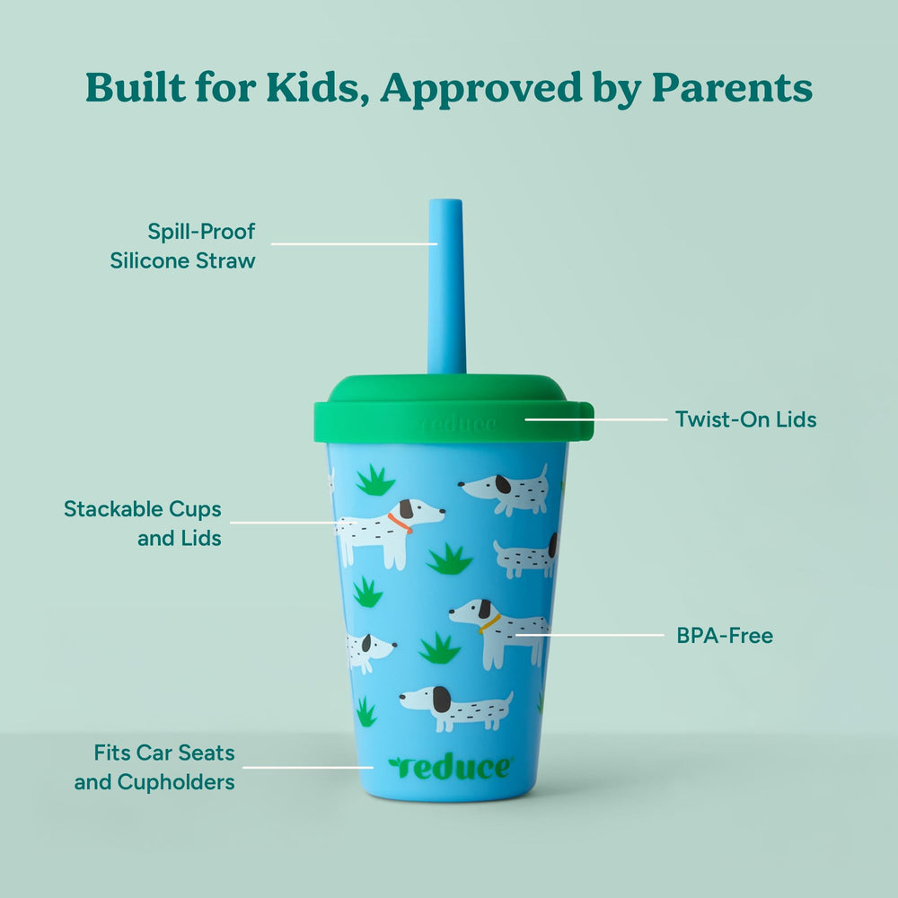 REDUCE GoGo's cup in car cupholder showing travel-friendly stability