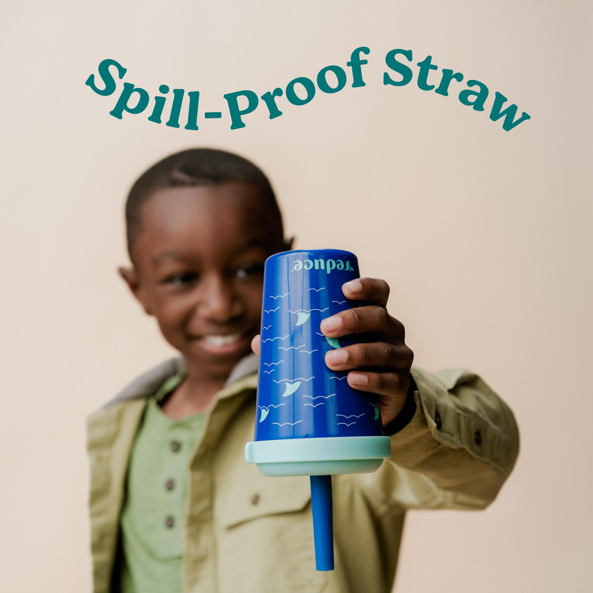 REDUCE disassembled lid and straw easy to clean and maintain