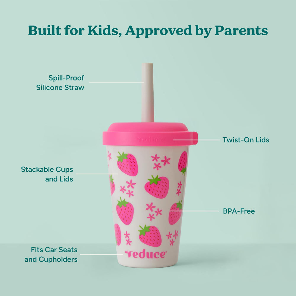 REDUCE GoGo's tumblers stacked to show space-saving storage benefits