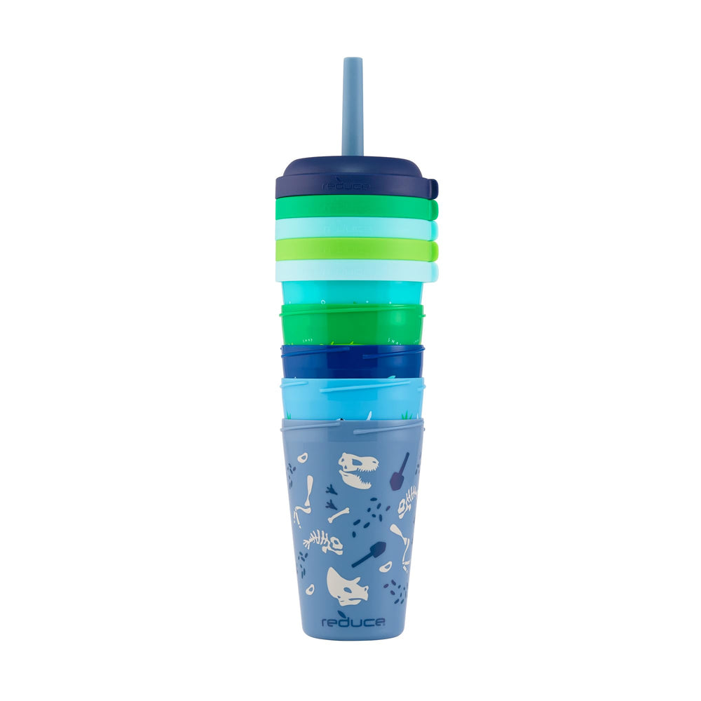 REDUCE GoGo's stacked tumblers showing space-saving storage advantage
