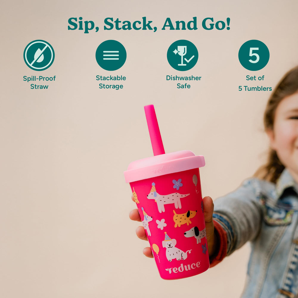 REDUCE GoGo's straw detail showing soft seal for easy sipping and safety