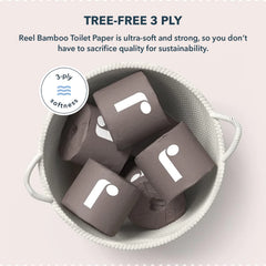 REEL individually wrapped roll demonstrating hygienic, travel-ready benefit