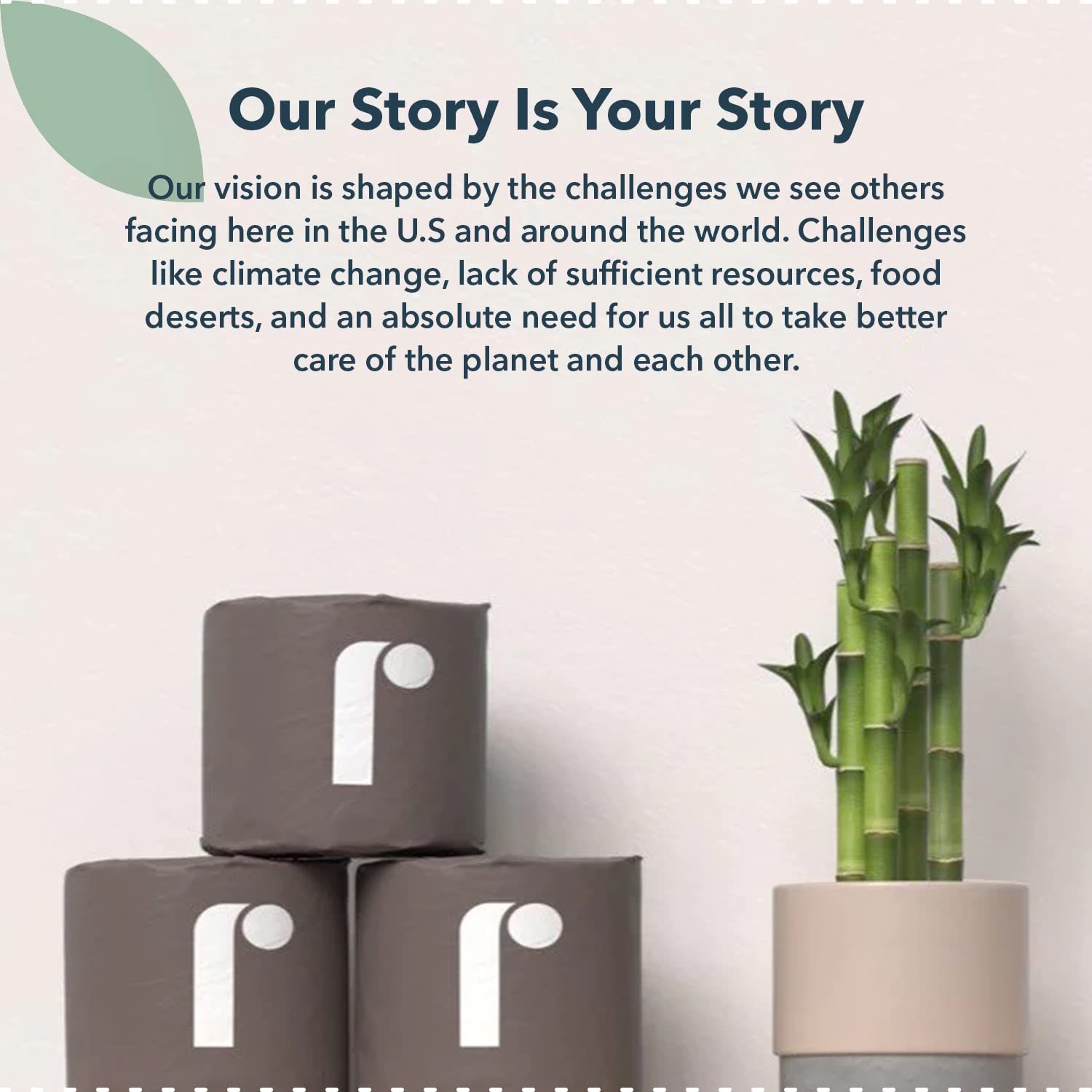 REEL packaging detail with plastic-free label emphasizing recyclable packaging benefit