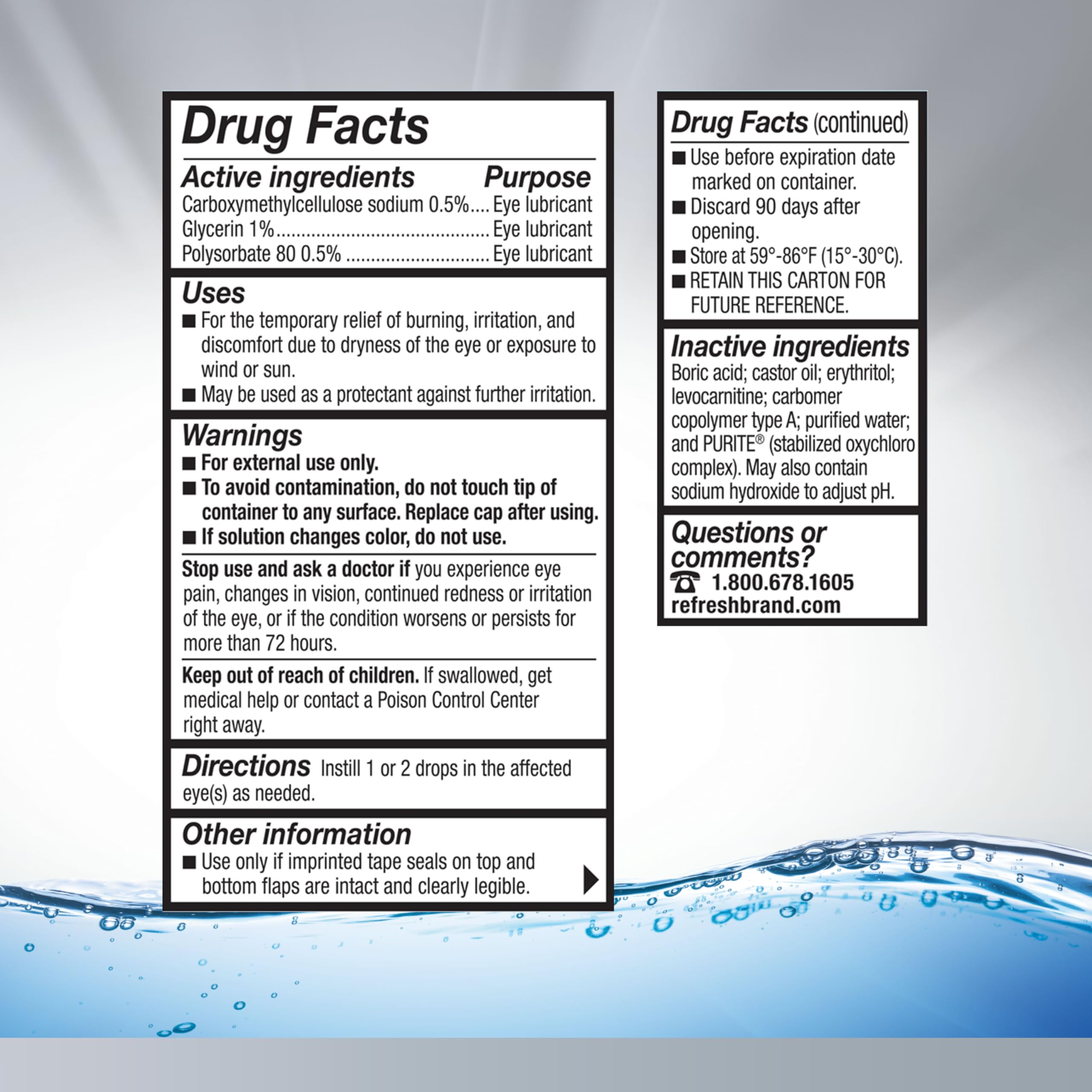 Refresh OPTIVE Advanced twin pack layout highlighting value and backup supply