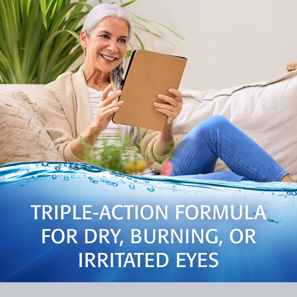 Refresh OPTIVE Advanced used at desk to relieve screen-related dryness