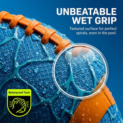 Refresh Sports football in pool being caught mid-air to encourage active family play