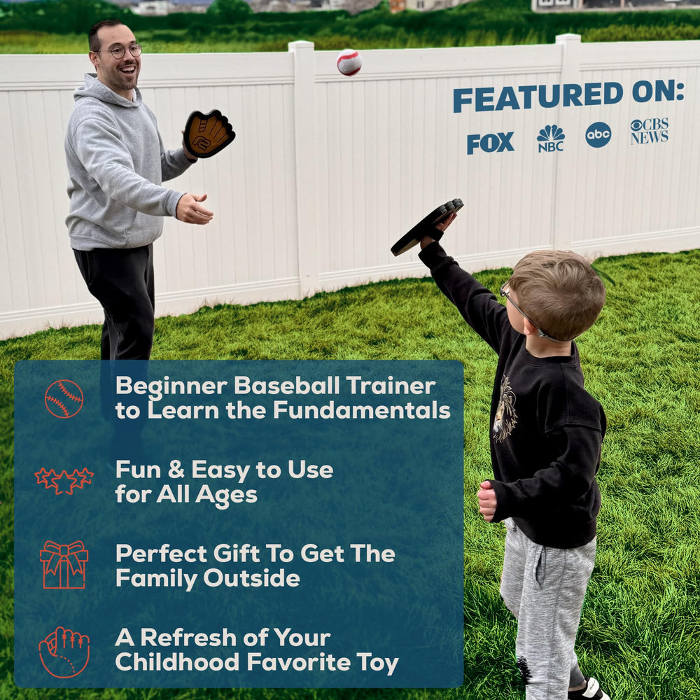 Refresh Sports players tossing and catching in a backyard promoting active play