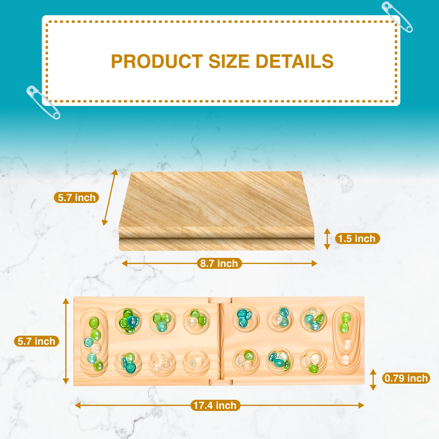 Regal Games carrying case with beads inside for neat storage and easy transport