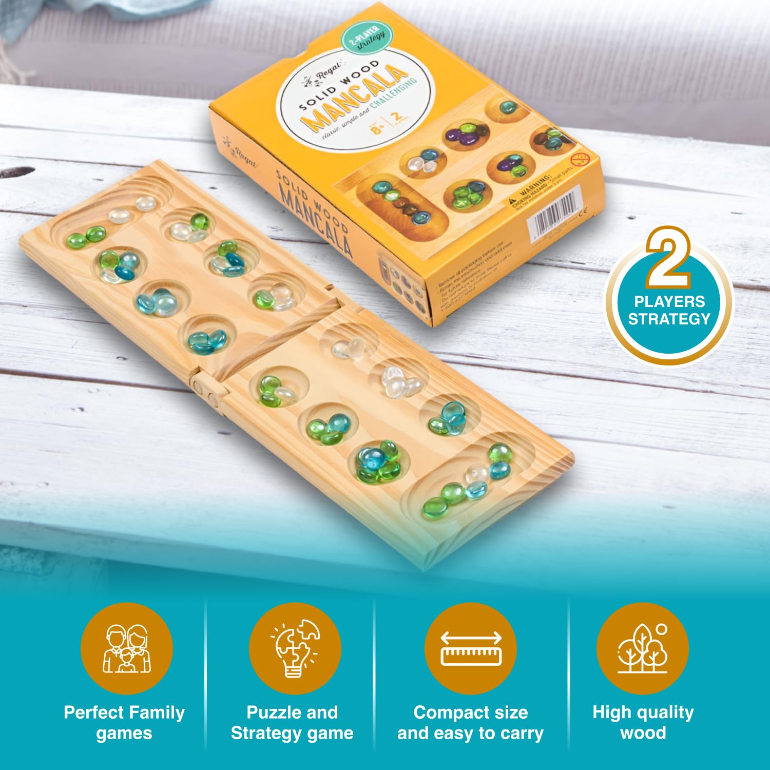 Regal Games in-use family scene showing multi-age players enjoying strategy and bonding