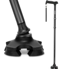 rehand front full-length cane showing full profile and portability benefit