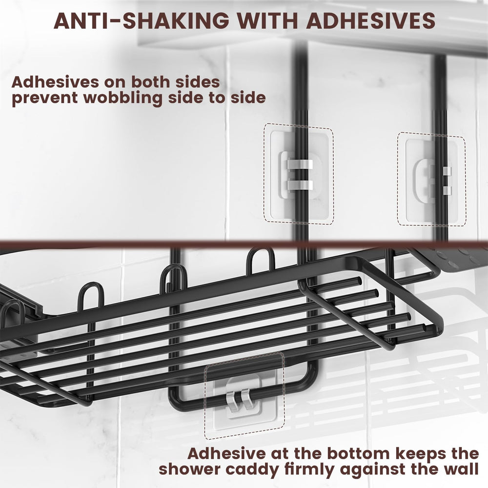 REINHARDT hooks and lower basket showing extra hanging storage benefit