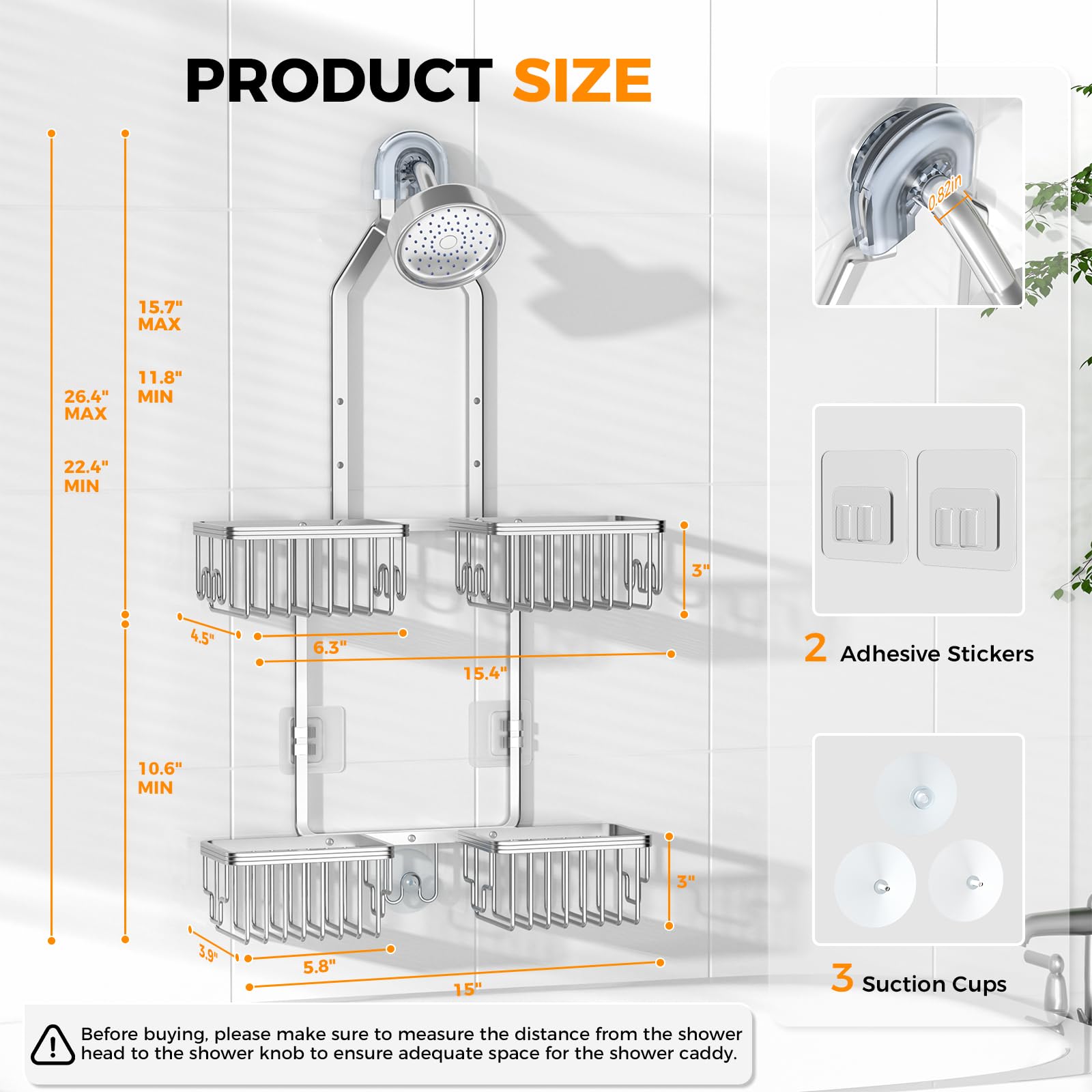 REINHARDT side view of hooks and razor holders increasing accessory organization