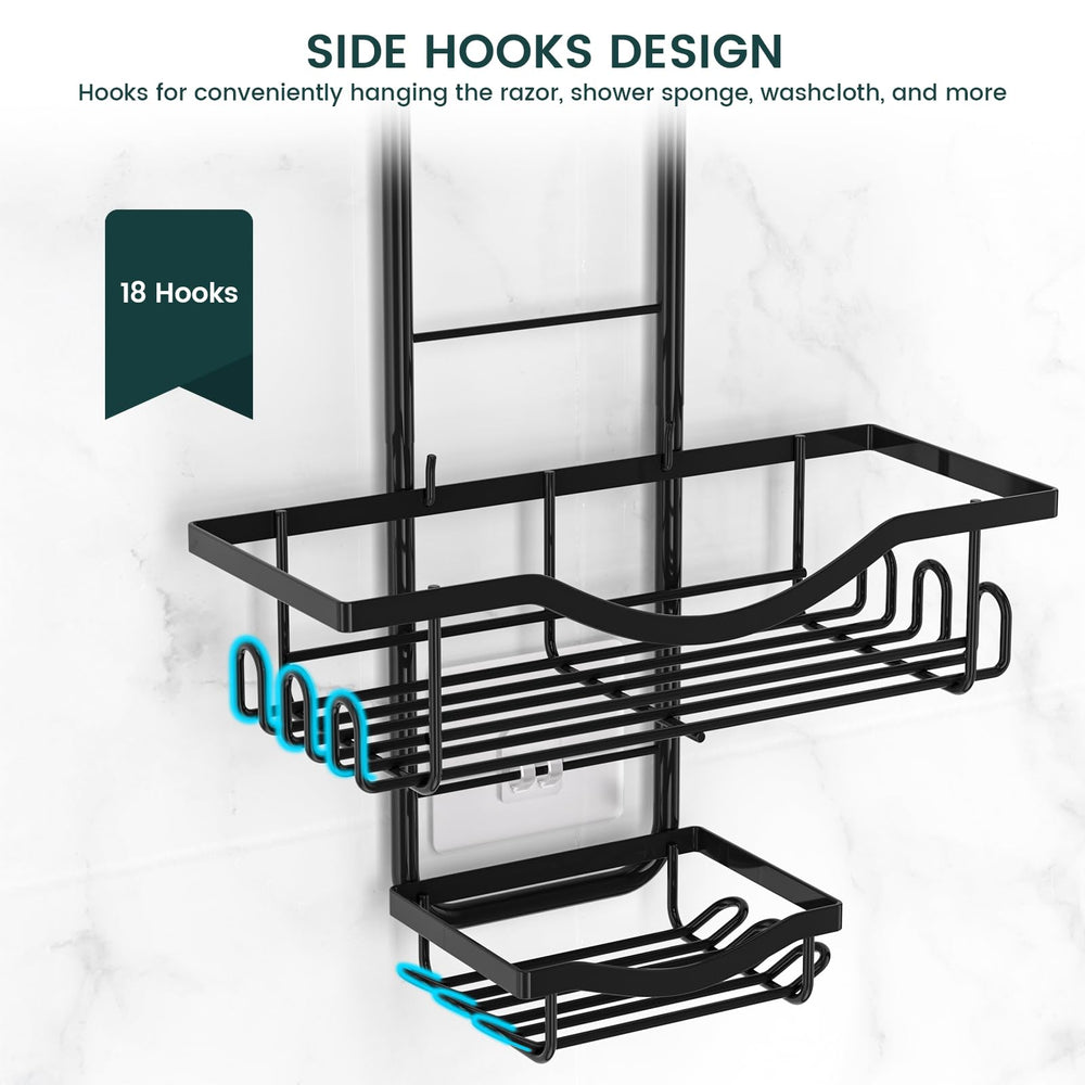 REINHARDT lifestyle bathroom setting conveying organized, clutter-free shower