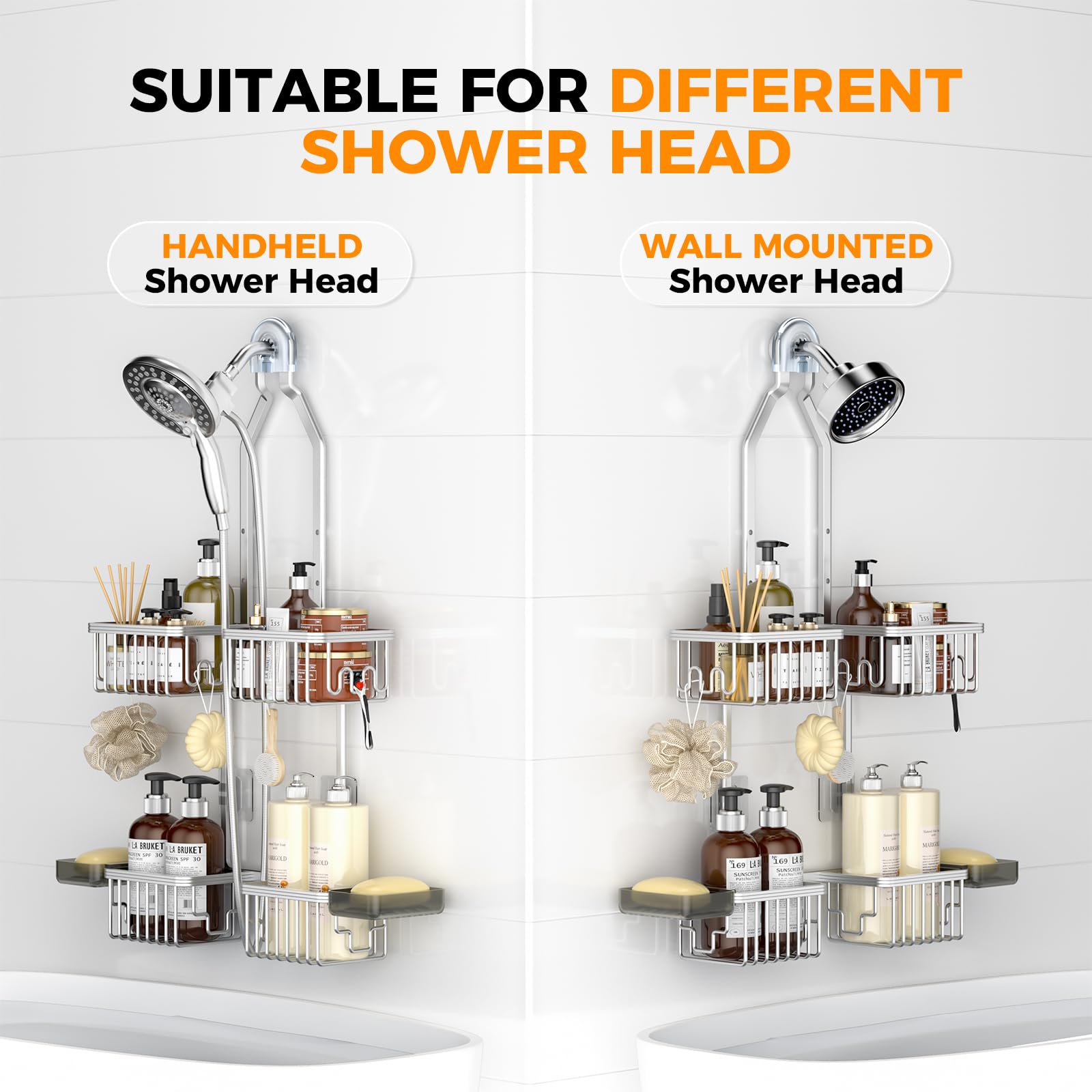 REINHARDT suction cups and adhesive stickers detail for stable mounting options