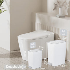 rejomiik close up of lid and pedal highlights durable easy operation benefit