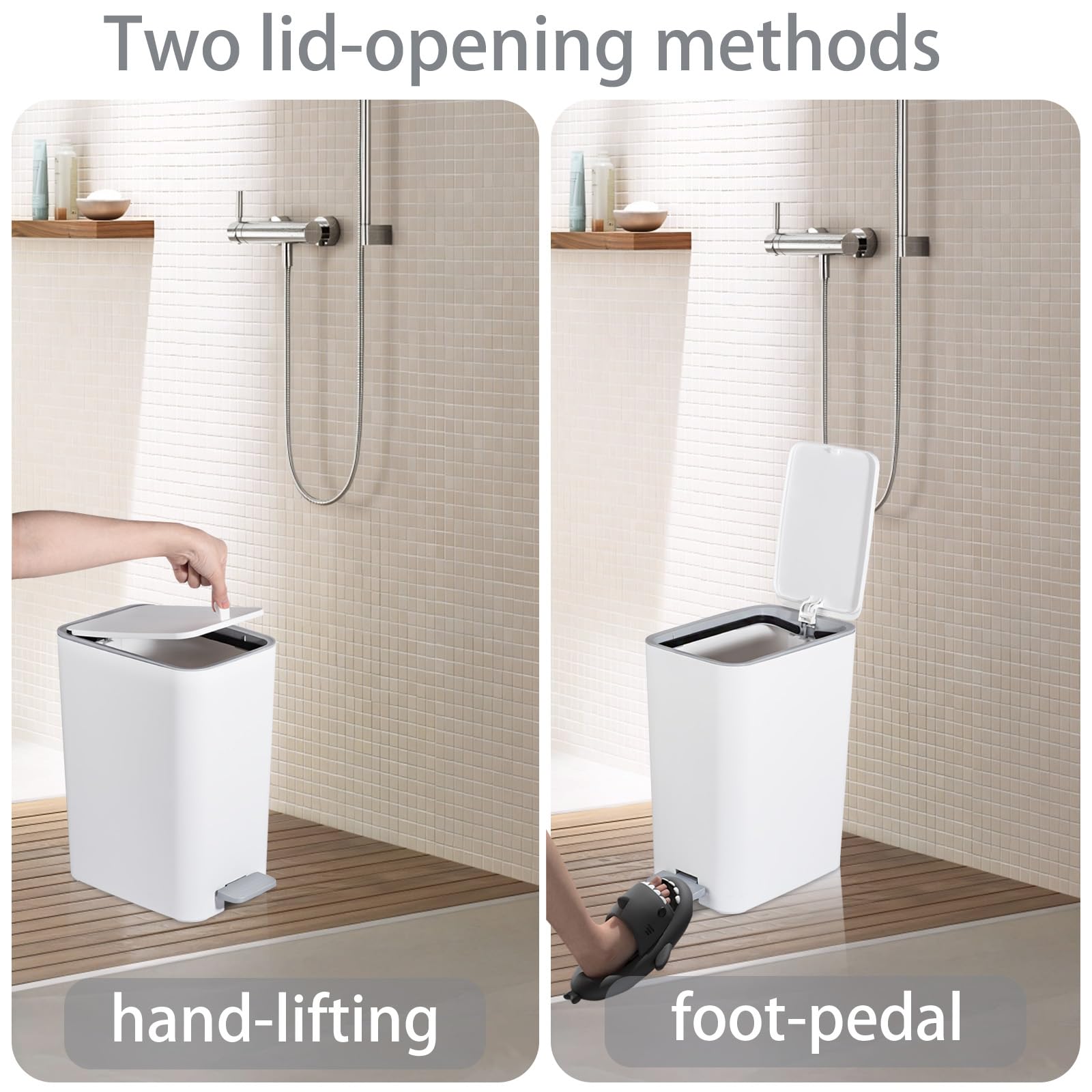 rejomiik placed between toilet demonstrates space-saving convenience benefit