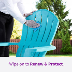 Rejuvenate before-and-after patio furniture showing renewed color