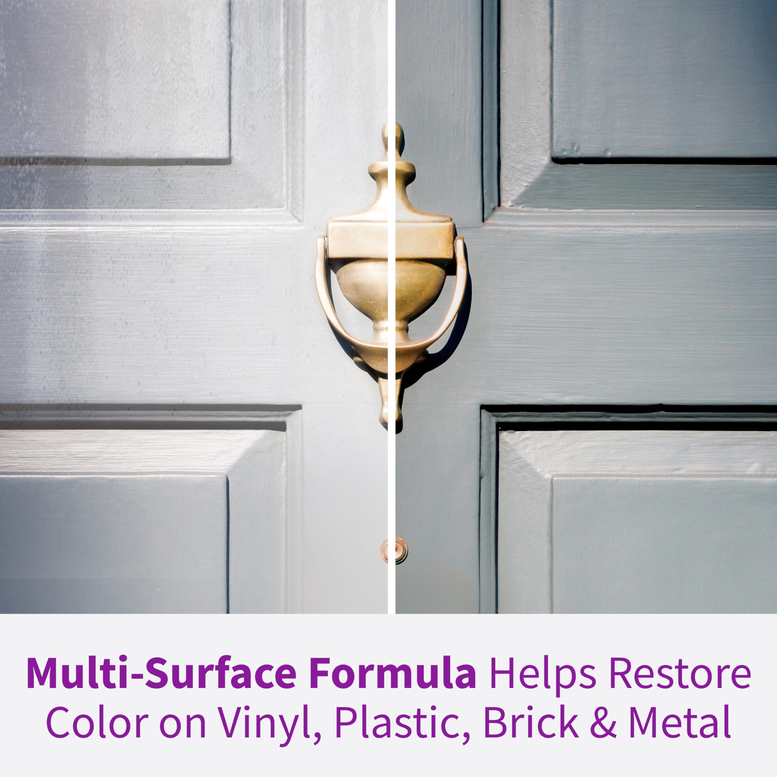 Rejuvenate applied to grill metal to refresh finish and protect