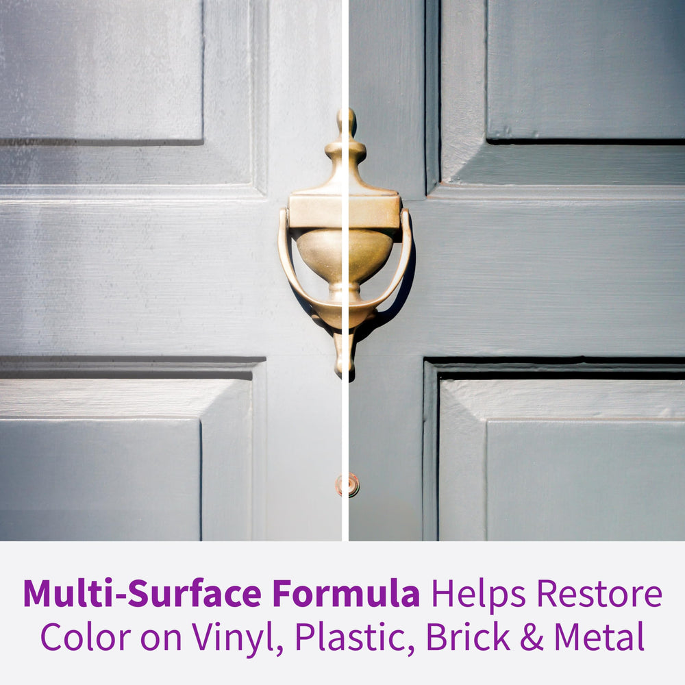 Rejuvenate applied to grill metal to refresh finish and protect