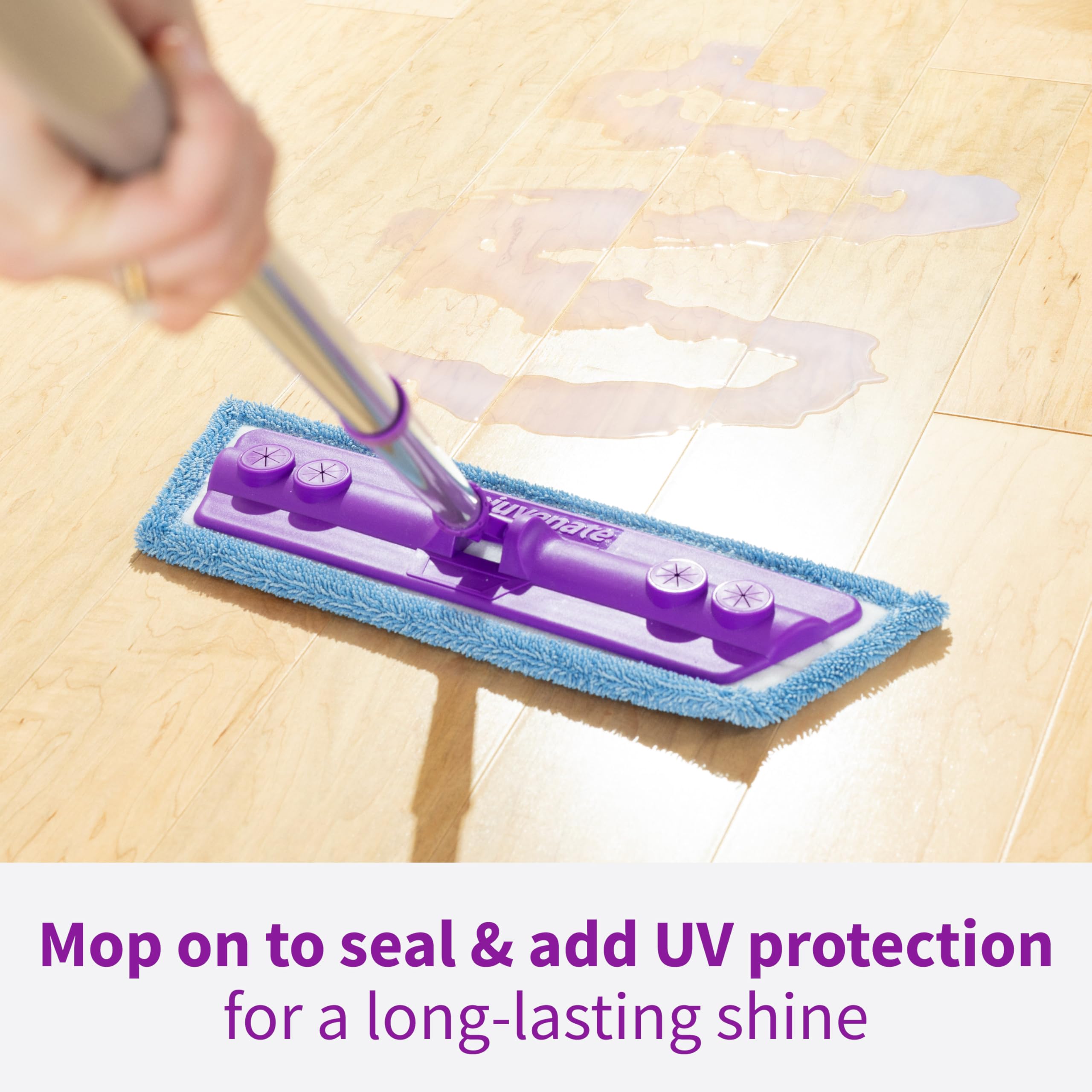 Rejuvenate microfiber pad spreading restorer for streak-free finish and quick use
