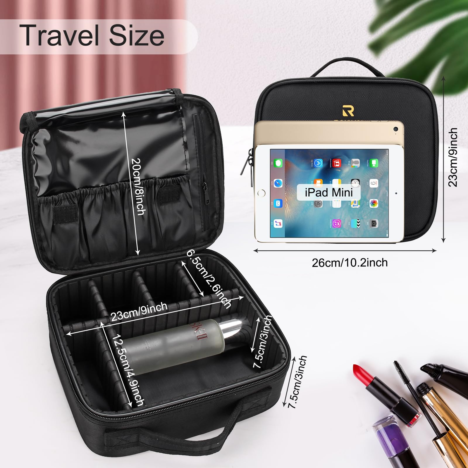Relavel size comparison held in hand to show compact portability