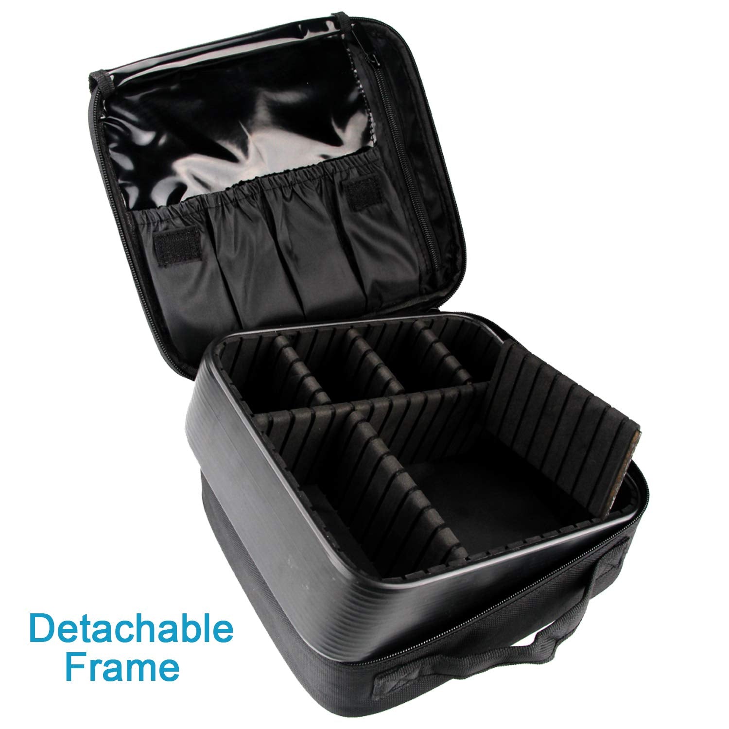 Relavel zipper and handle detail showing sturdy carry convenience